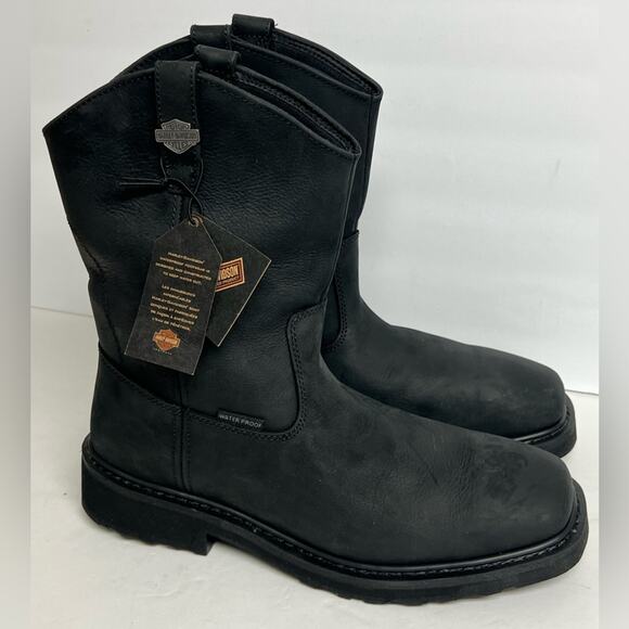 NEW Harley Davidson Men\'s Altman Waterproof Western Work Boots - Soft Toe 12M main image 4